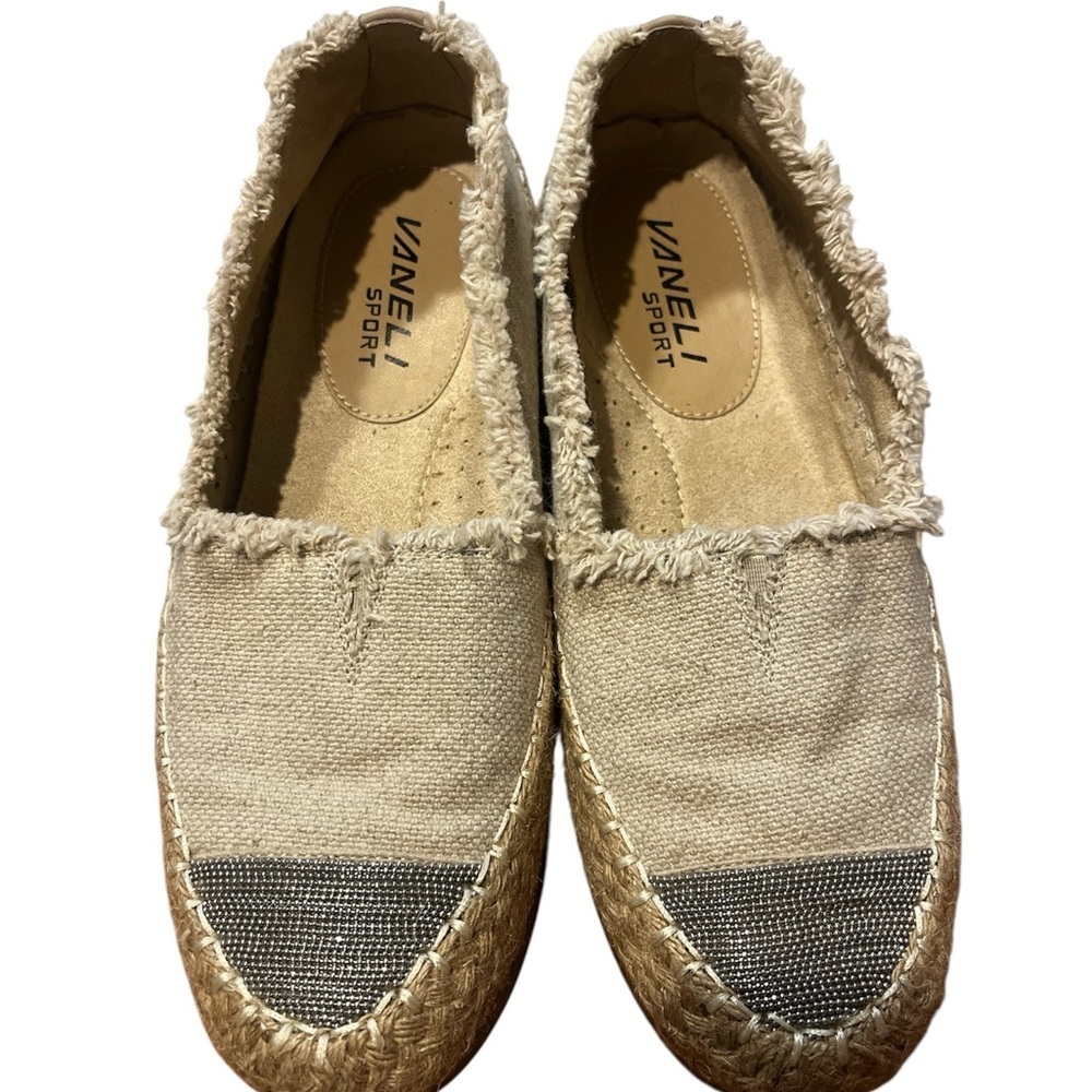 Vaneli Women's Tan and Gray Espadrilles